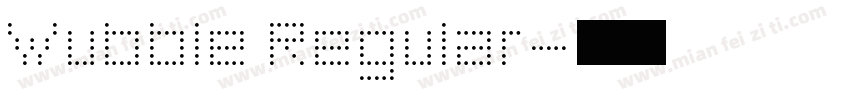 Wubble Regular字体转换